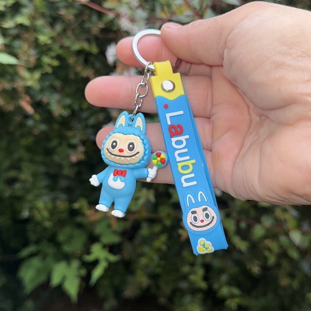 Blue Labubu Keychain - Picture 3 of 3